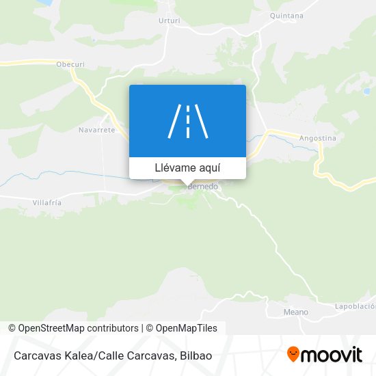 Mapa Carcavas Kalea/Calle Carcavas