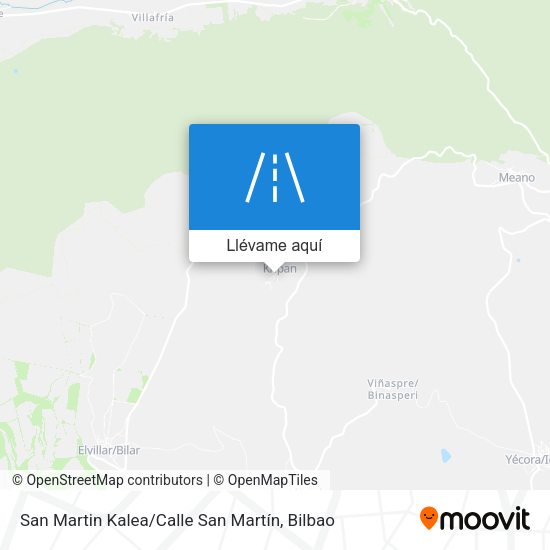 Mapa San Martin Kalea / Calle San Martín