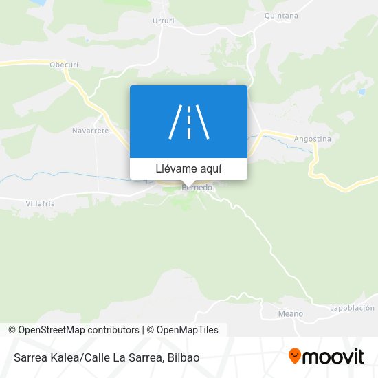 Mapa Sarrea Kalea/Calle La Sarrea