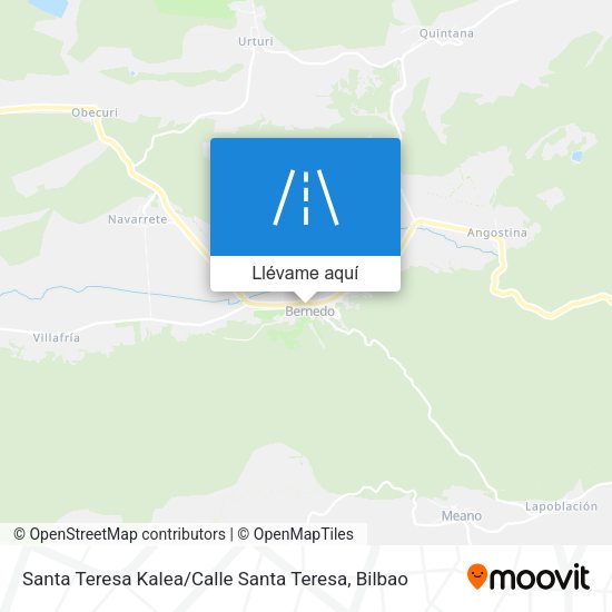 Mapa Santa Teresa Kalea / Calle Santa Teresa