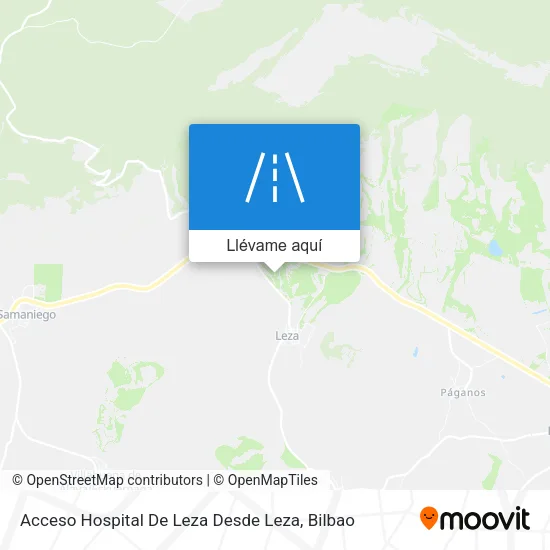 Mapa Acceso Hospital De Leza Desde Leza