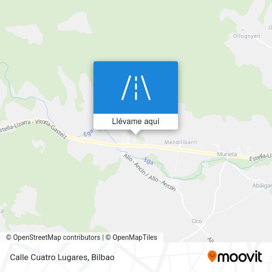 Mapa Calle Cuatro Lugares