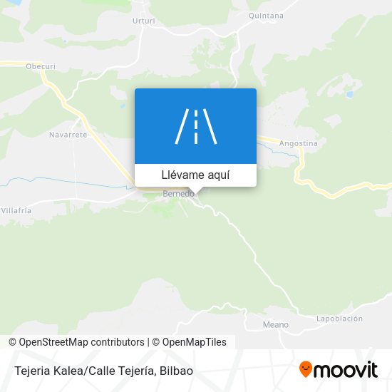 Mapa Tejeria Kalea/Calle Tejería