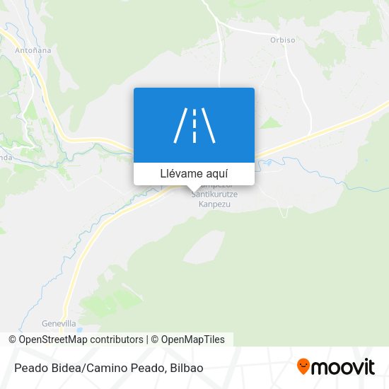 Mapa Peado Bidea/Camino Peado
