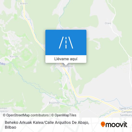 Mapa Beheko Arkuak Kalea / Calle Arquillos De Abajo