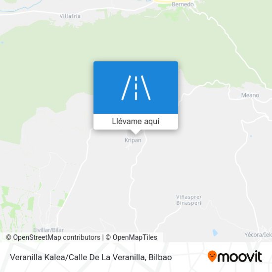 Mapa Veranilla Kalea / Calle De La Veranilla