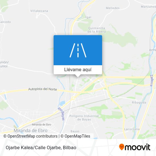 Mapa Ojarbe Kalea/Calle Ojarbe