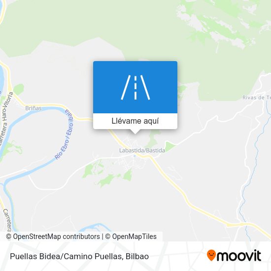Mapa Puellas Bidea/Camino Puellas
