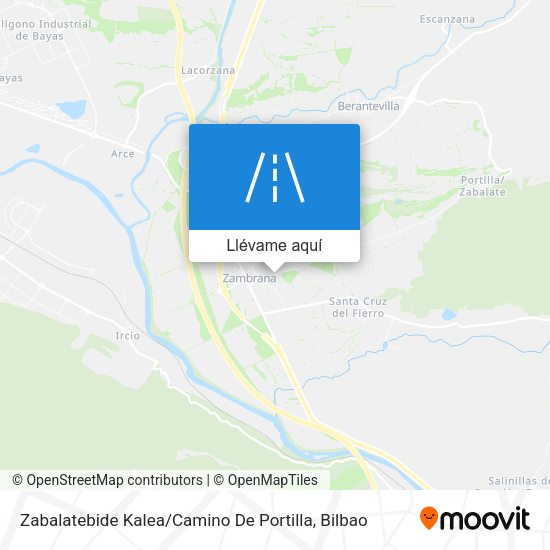 Mapa Zabalatebide Kalea / Camino De Portilla