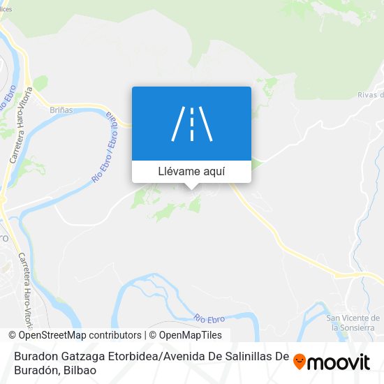 Mapa Buradon Gatzaga Etorbidea / Avenida De Salinillas De Buradón