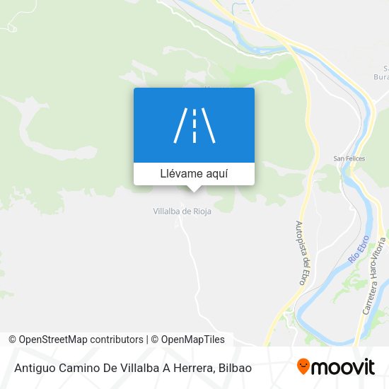 Mapa Antiguo Camino De Villalba A Herrera