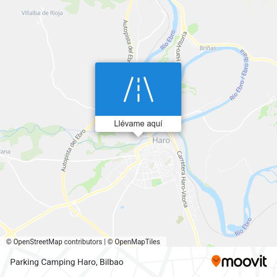 Mapa Parking Camping Haro