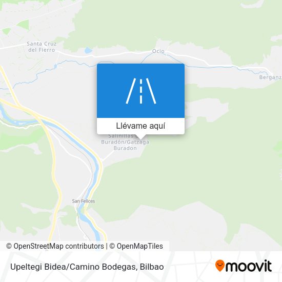 Mapa Upeltegi Bidea/Camino Bodegas