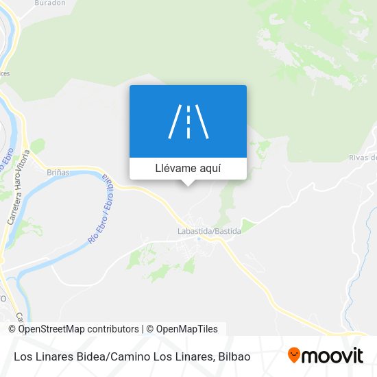 Mapa Los Linares Bidea / Camino Los Linares