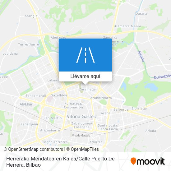 Mapa Herrerako Mendatearen Kalea / Calle Puerto De Herrera