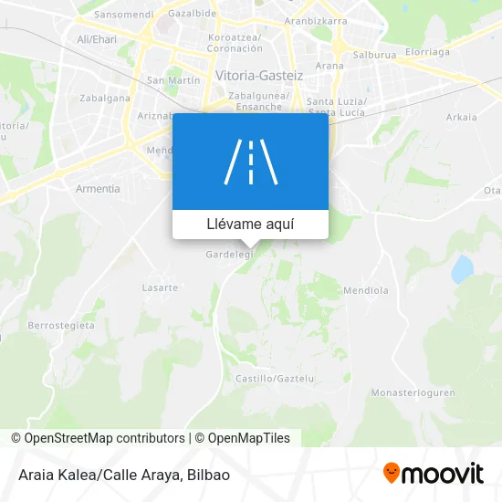 Mapa Araia Kalea/Calle Araya