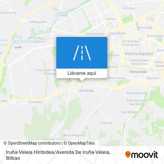 Mapa Iruña-Veleia Hiribidea / Avenida De Iruña-Veleia
