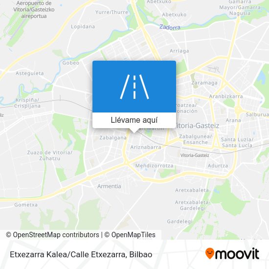 Mapa Etxezarra Kalea / Calle Etxezarra