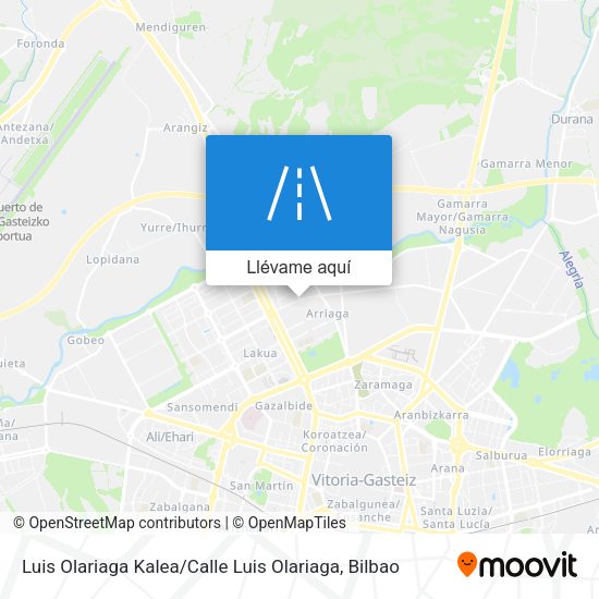 Mapa Luis Olariaga Kalea / Calle Luis Olariaga