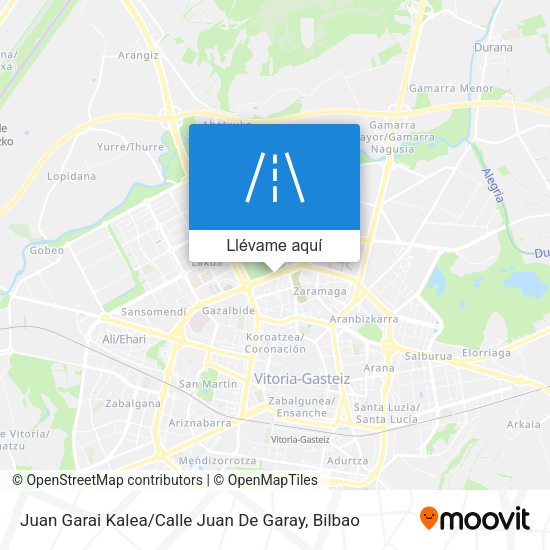 Mapa Juan Garai Kalea / Calle Juan De Garay