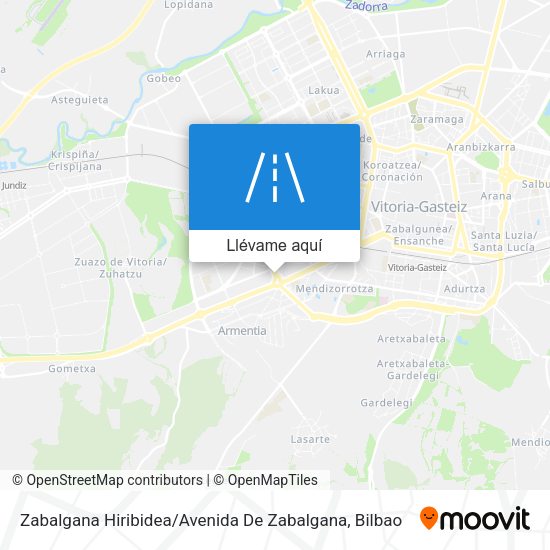 Mapa Zabalgana Hiribidea / Avenida De Zabalgana