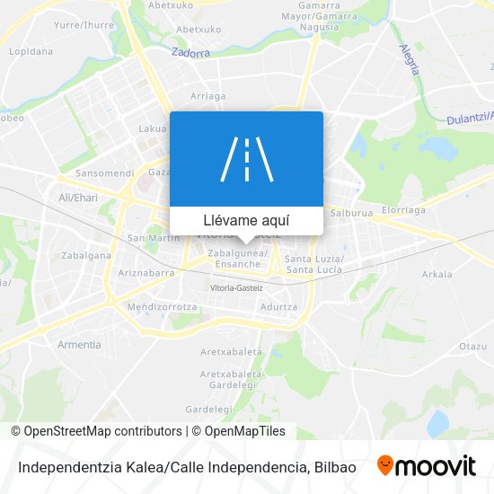 Mapa Independentzia Kalea / Calle Independencia