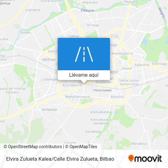 Mapa Elvira Zulueta Kalea / Calle Elvira Zulueta