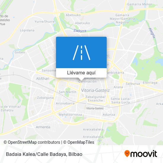 Mapa Badaia Kalea/Calle Badaya