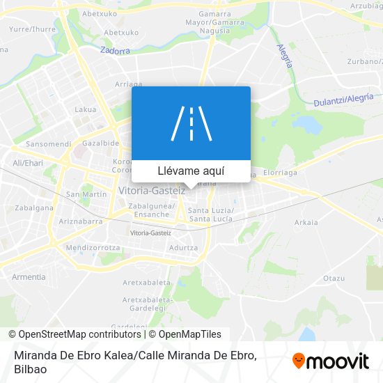 Mapa Miranda De Ebro Kalea / Calle Miranda De Ebro