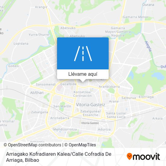 Mapa Arriagako Kofradiaren Kalea / Calle Cofradía De Arriaga