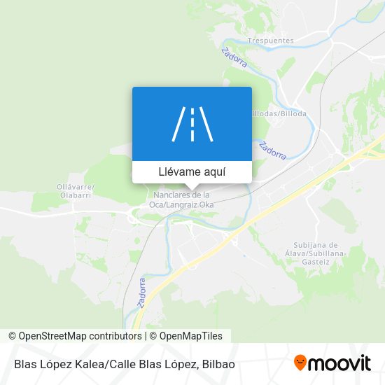 Mapa Blas López Kalea / Calle Blas López