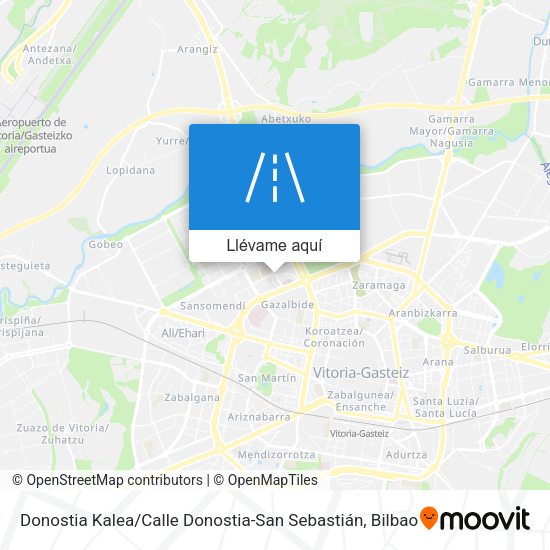 Mapa Donostia Kalea / Calle Donostia-San Sebastián