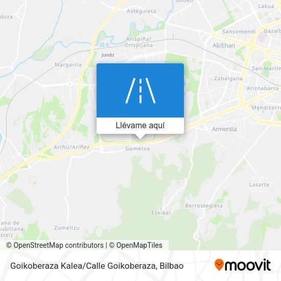 Mapa Goikoberaza Kalea / Calle Goikoberaza