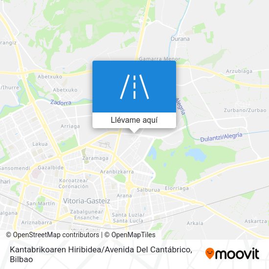 Mapa Kantabrikoaren Hiribidea / Avenida Del Cantábrico