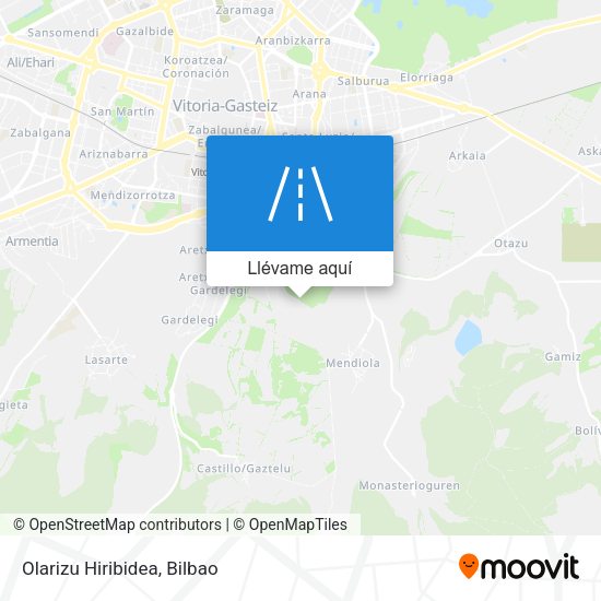 Mapa Olarizu Hiribidea