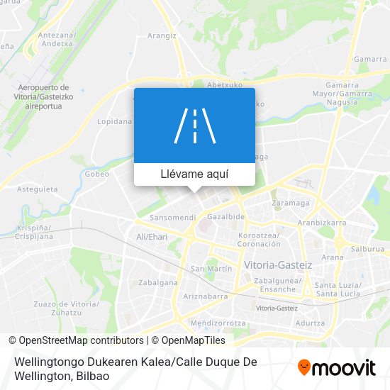 Mapa Wellingtongo Dukearen Kalea / Calle Duque De Wellington