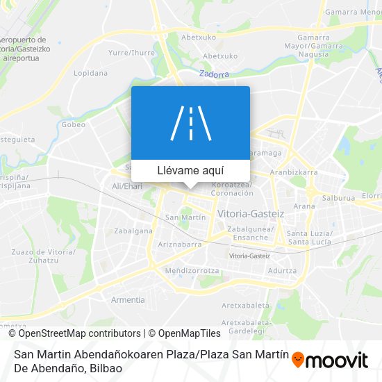 Mapa San Martin Abendañokoaren Plaza / Plaza San Martín De Abendaño