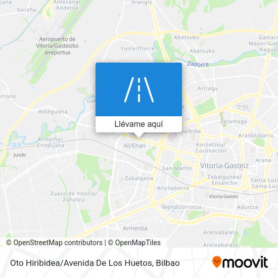 Mapa Oto Hiribidea / Avenida De Los Huetos