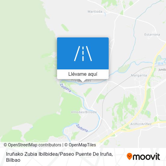 Mapa Iruñako Zubia Ibilbidea / Paseo Puente De Iruña