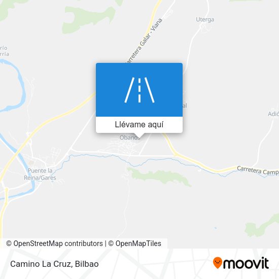 Mapa Camino La Cruz
