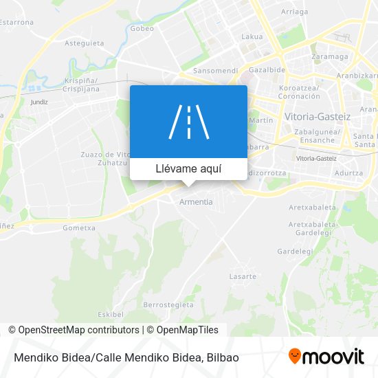 Mapa Mendiko Bidea / Calle Mendiko Bidea