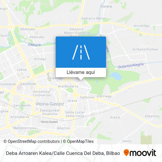 Mapa Deba Arroaren Kalea / Calle Cuenca Del Deba