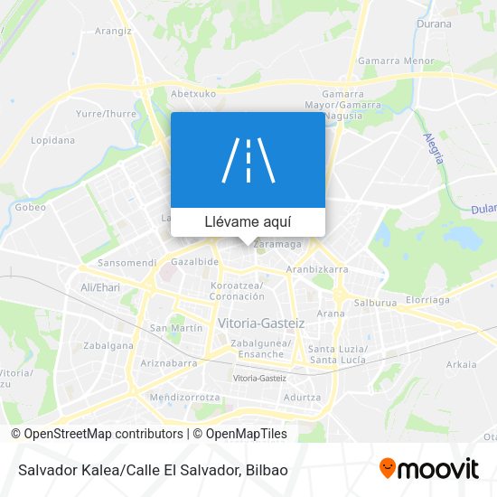 Mapa Salvador Kalea / Calle El Salvador