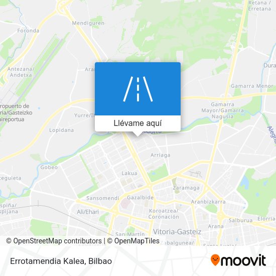 Mapa Errotamendia Kalea