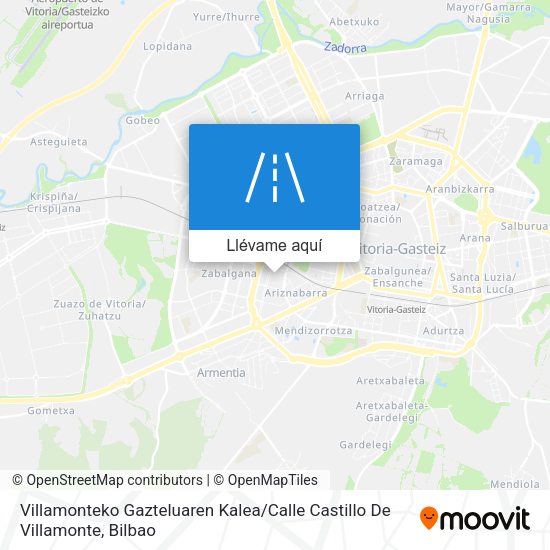 Mapa Villamonteko Gazteluaren Kalea / Calle Castillo De Villamonte