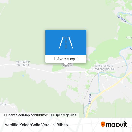 Mapa Verdilla Kalea/Calle Verdilla