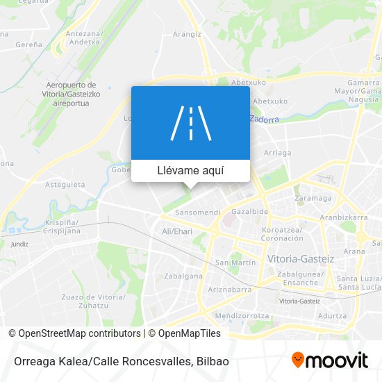 Mapa Orreaga Kalea / Calle Roncesvalles