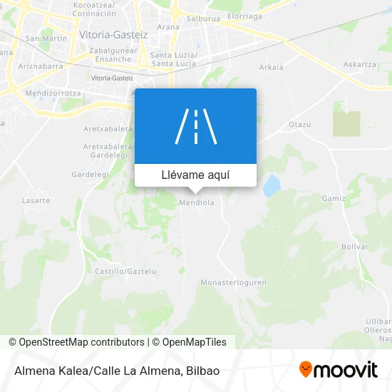 Mapa Almena Kalea/Calle La Almena