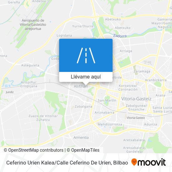 Mapa Ceferino Urien Kalea / Calle Ceferino De Uríen