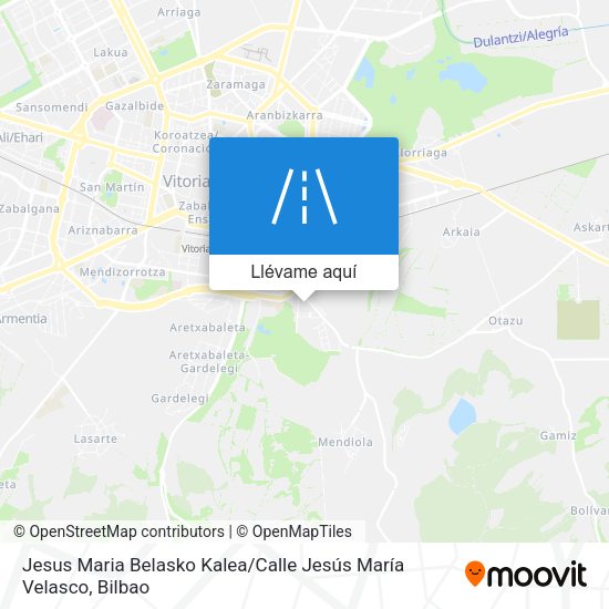 Mapa Jesus Maria Belasko Kalea / Calle Jesús María Velasco